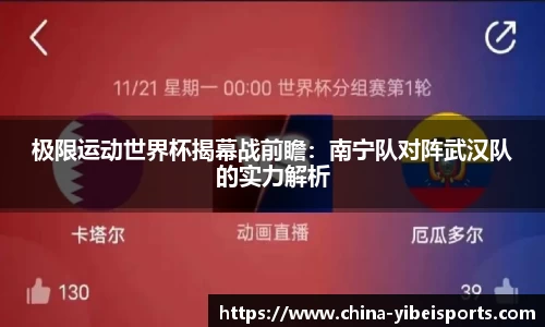 极限运动世界杯揭幕战前瞻：南宁队对阵武汉队的实力解析
